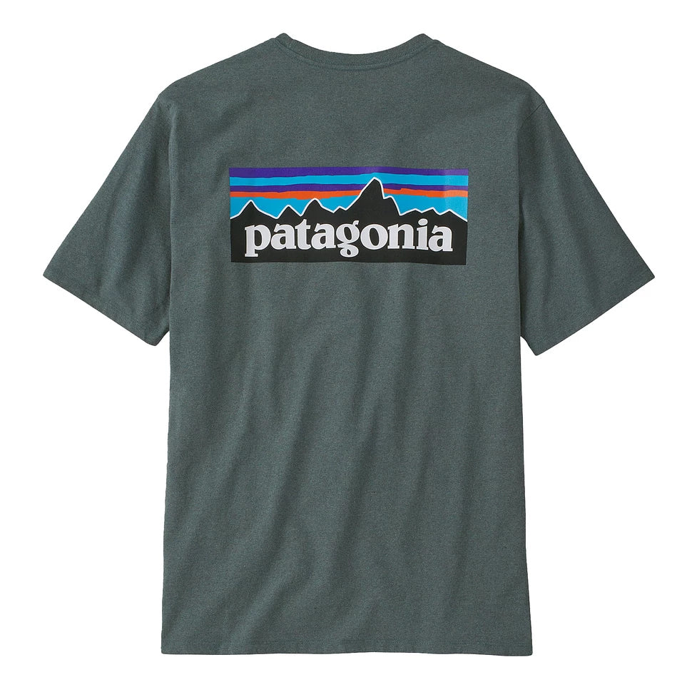 Patagonia Men's P-6 Logo Responsibili Tee Nouveau Green - achilles heel