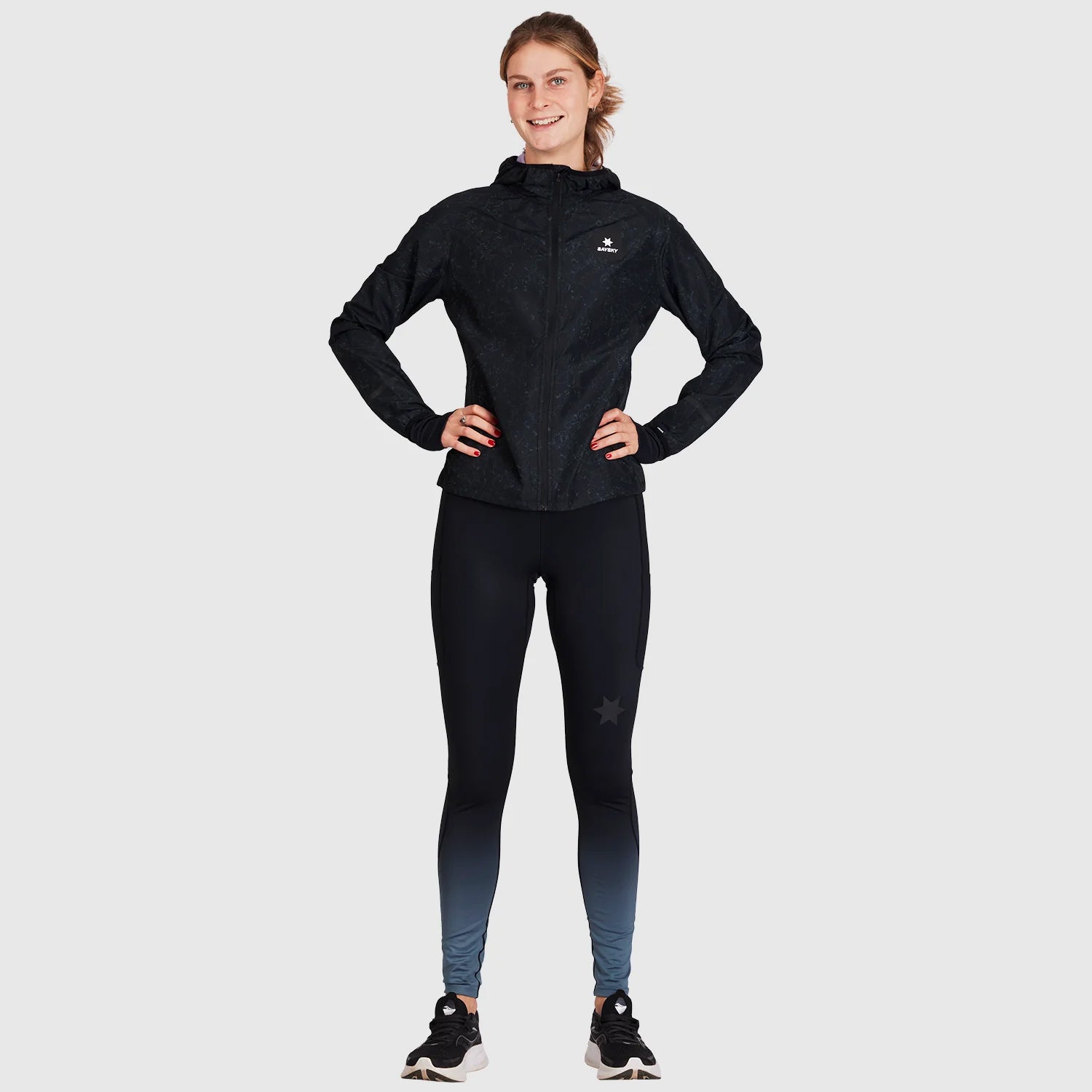 SAYSKY Women's Map Pace Jacket Black - Achilles Heel