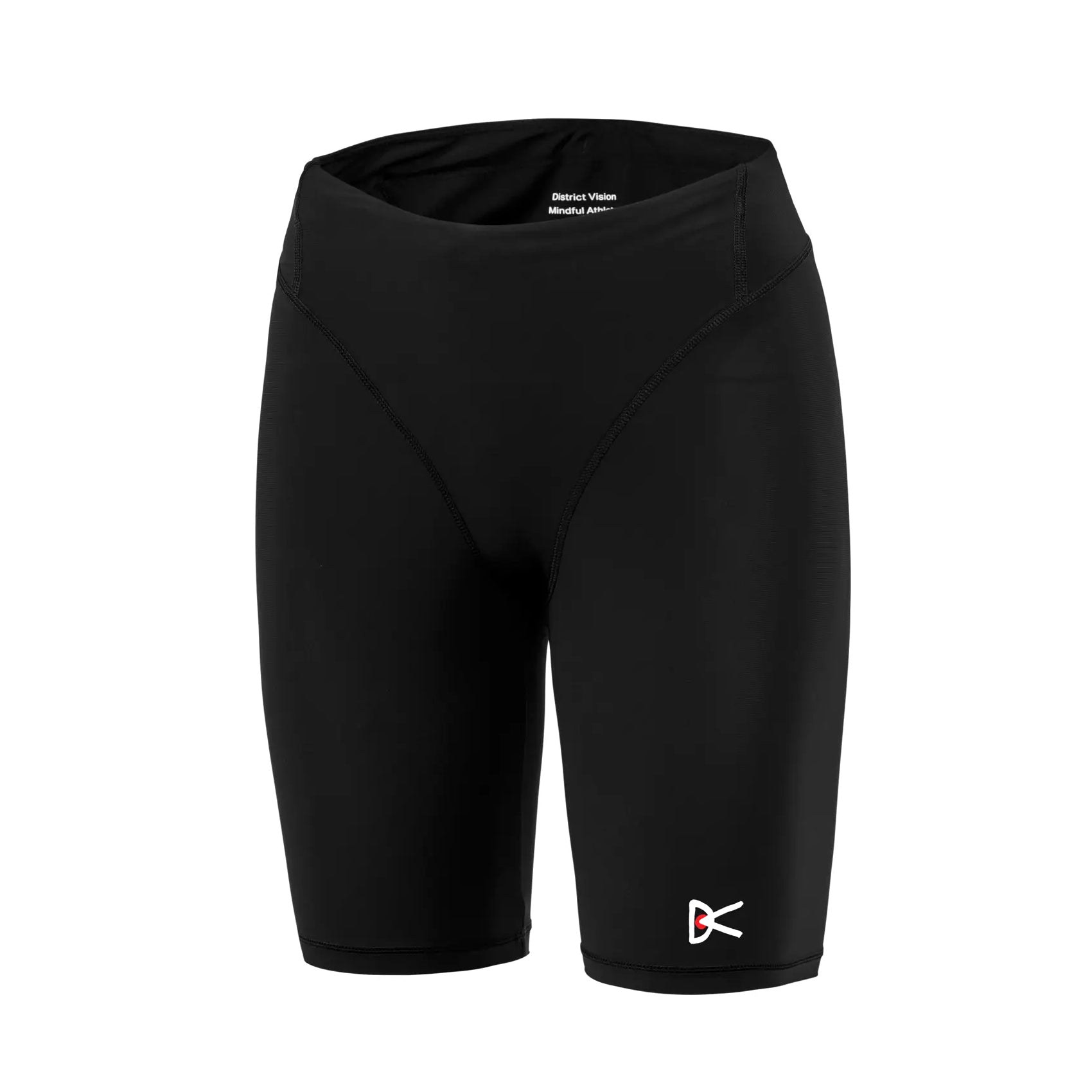 Women's 7 Inch Recycled Pocketed Half Tights Black - Achilles Heel