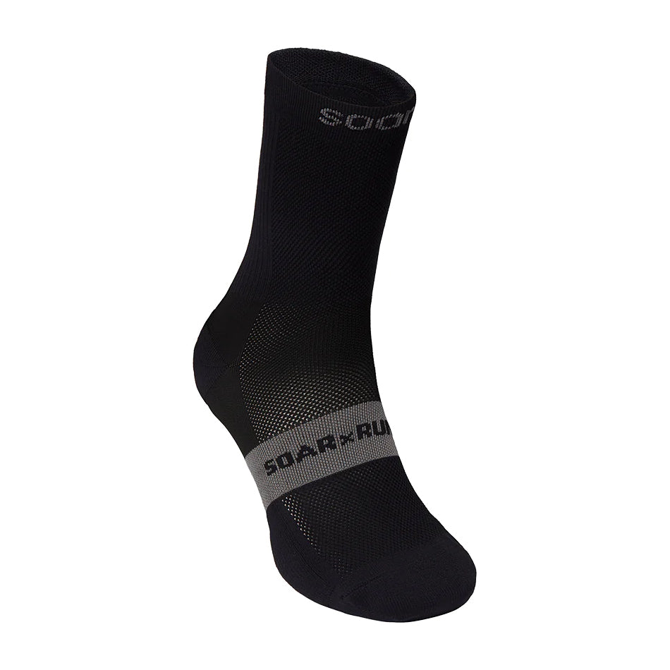 Soar Crew Socks Black - achilles heel
