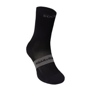 Soar Crew Socks Black - achilles heel
