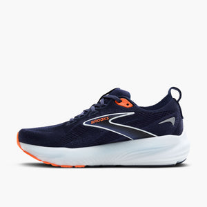 Brooks Men's Glycerin 22 Running Shoes Peacoat / Blue Ribbon / Orange - achilles heel