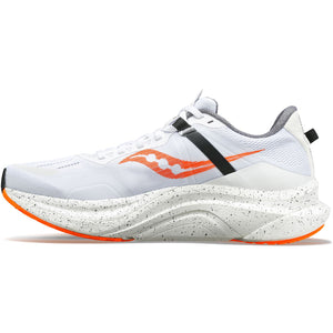 Saucony Men's Tempus Running Shoes White / Vizi Orange - achilles heel
