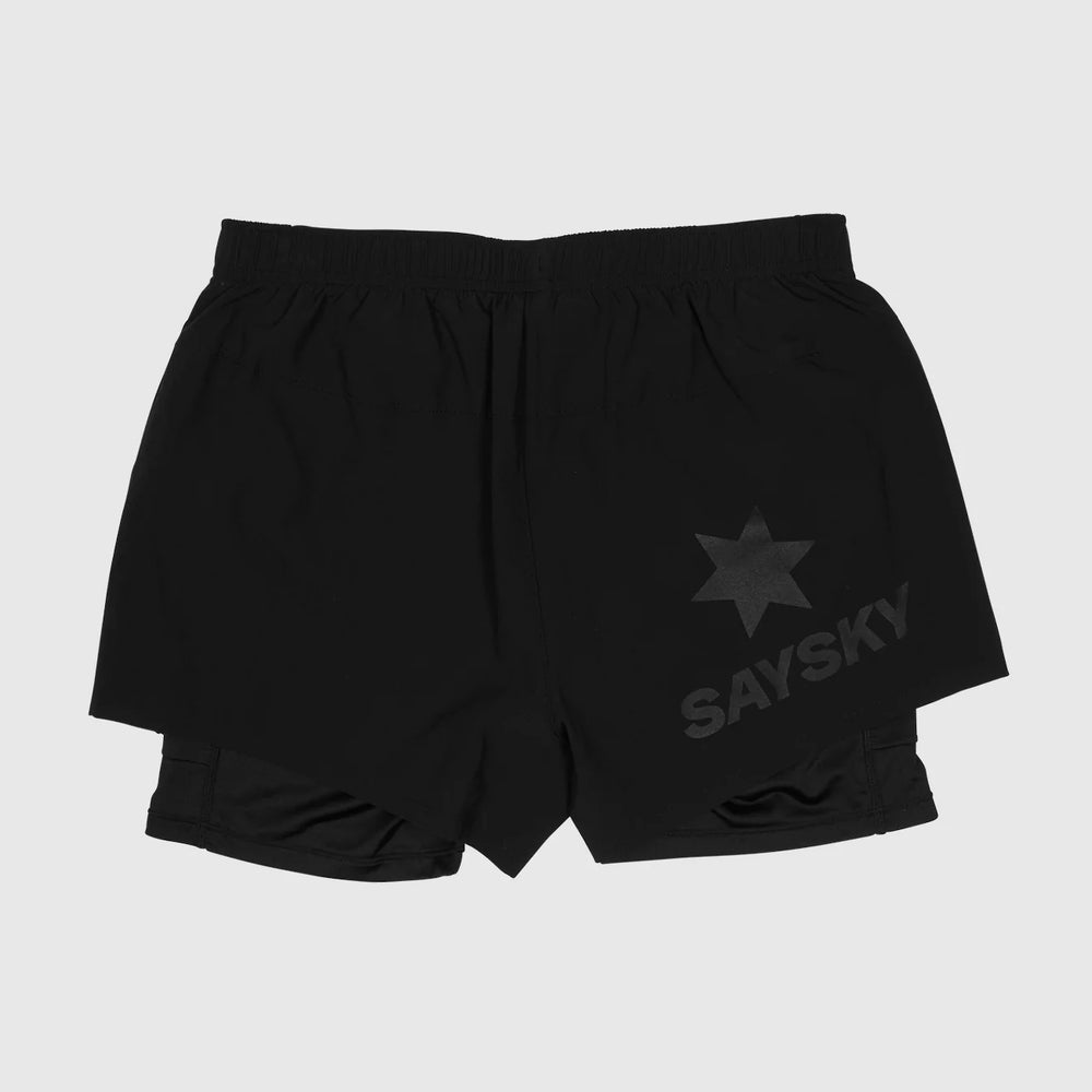 SAYSKY Women's Pace 2 In 1 3 Inch Shorts Black - achilles heel