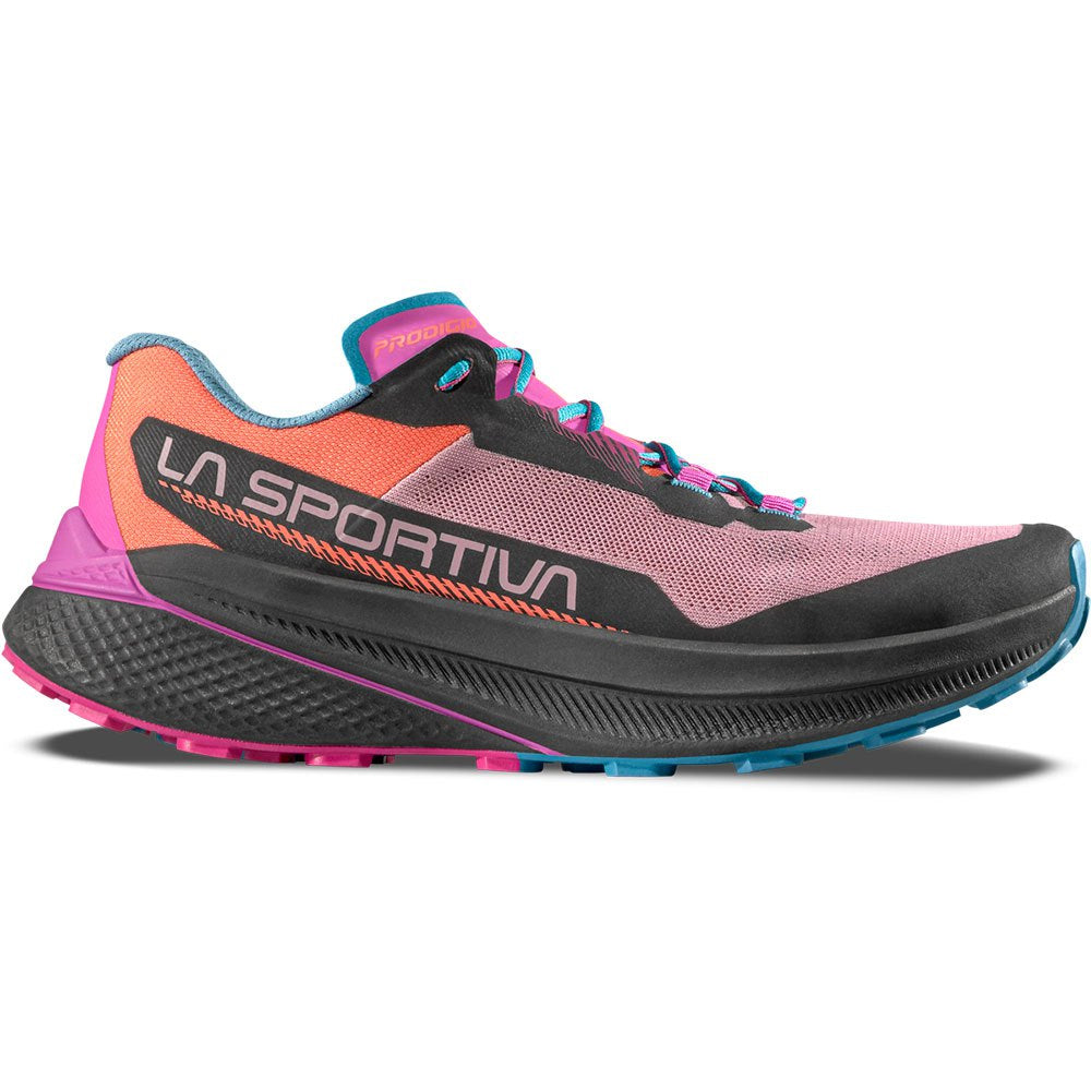 La Sportiva Women's Prodigio Trail Running Shoes Rose / Springtime - achilles heel