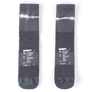 Satisfy Merino Tube Socks Quicksilver Tie-Dye - achilles heel