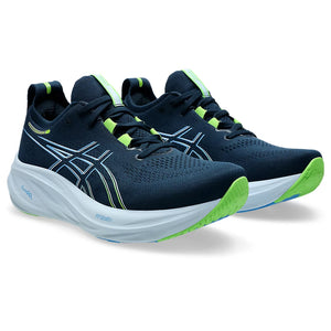 Asics Men's Gel-Nimbus 26 Running Shoes French Blue / Electric Lime - achilles heel