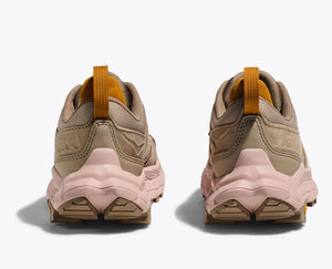 Hoka Women's Anacapa Breeze Low Walking Shoes Oxford Tan / Peach Whip - achilles heel
