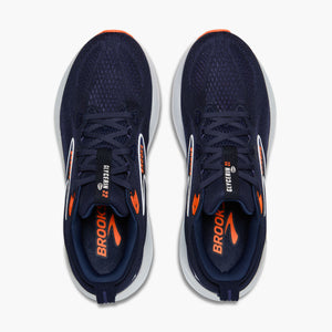 Brooks Men's Glycerin 22 Running Shoes Peacoat / Blue Ribbon / Orange - achilles heel