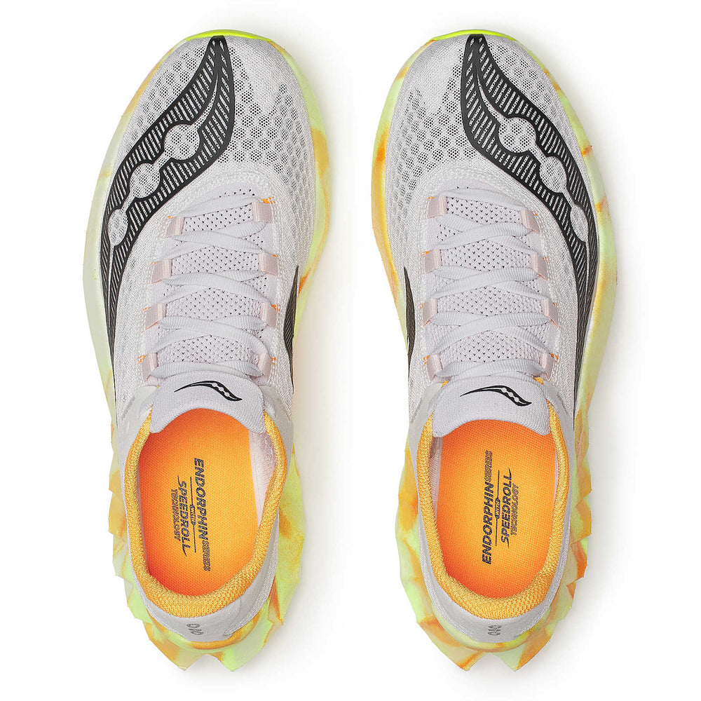 Saucony Men's Endorphin Pro 4 Running Shoes Fog / Peel - achilles heel
