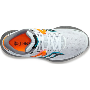 Saucony Men's Guide 16 Running Shoes White / Gravel - achilles heel