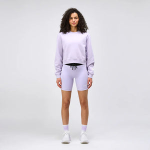 Bandit Women's Cotton Fleece Cropped Crewneck Light Thistle - achilles heel