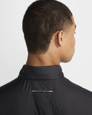 Nike Men's PrimaLoft Therma-FIT Trail Running Gilet Black / Summit White - achilles heel
