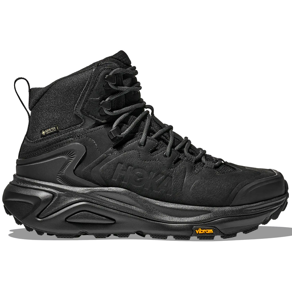 Hoka Men's Kaha 3 GORE-TEX Walking Boots Black / Black - achilles heel