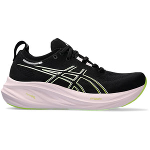 Asics Women's Gel-Nimbus 26 Running Shoes Black / Neon Lime - achilles heel