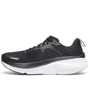 Saucony Women's Guide 18 Running Shoes Black / White - achilles heel