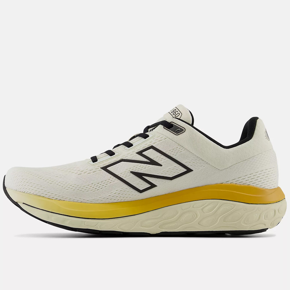 New Balance Men's 860v14 Running Shoes Sea Salt / Angora / Dried Apricot - achilles heel