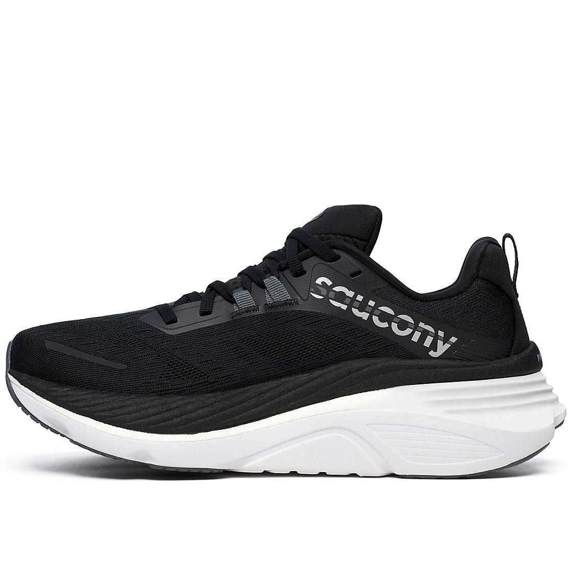 Saucony Women's Hurricane 24 Wide Fit Running Shoes Black / Carbon - Achilles Heel