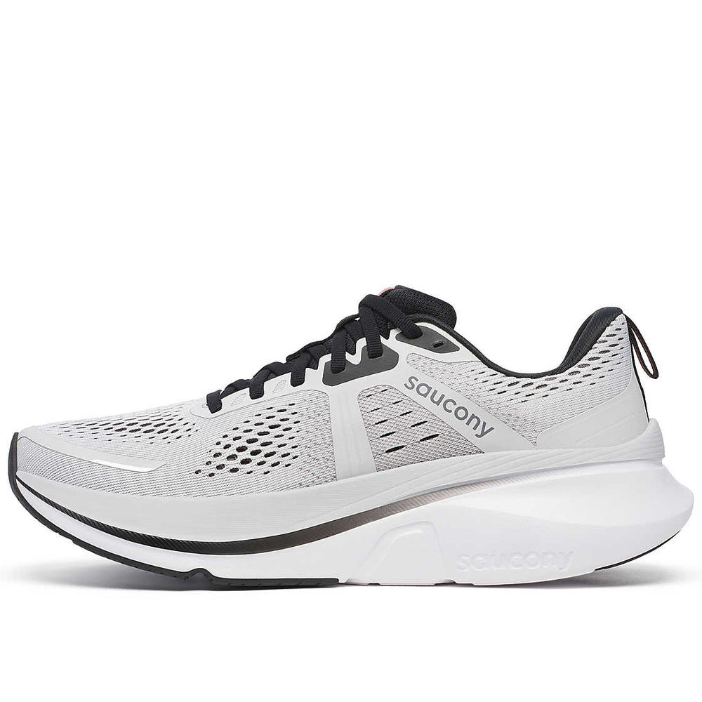 Saucony Men's Guide 18 Running Shoes Cloud / Black - achilles heel
