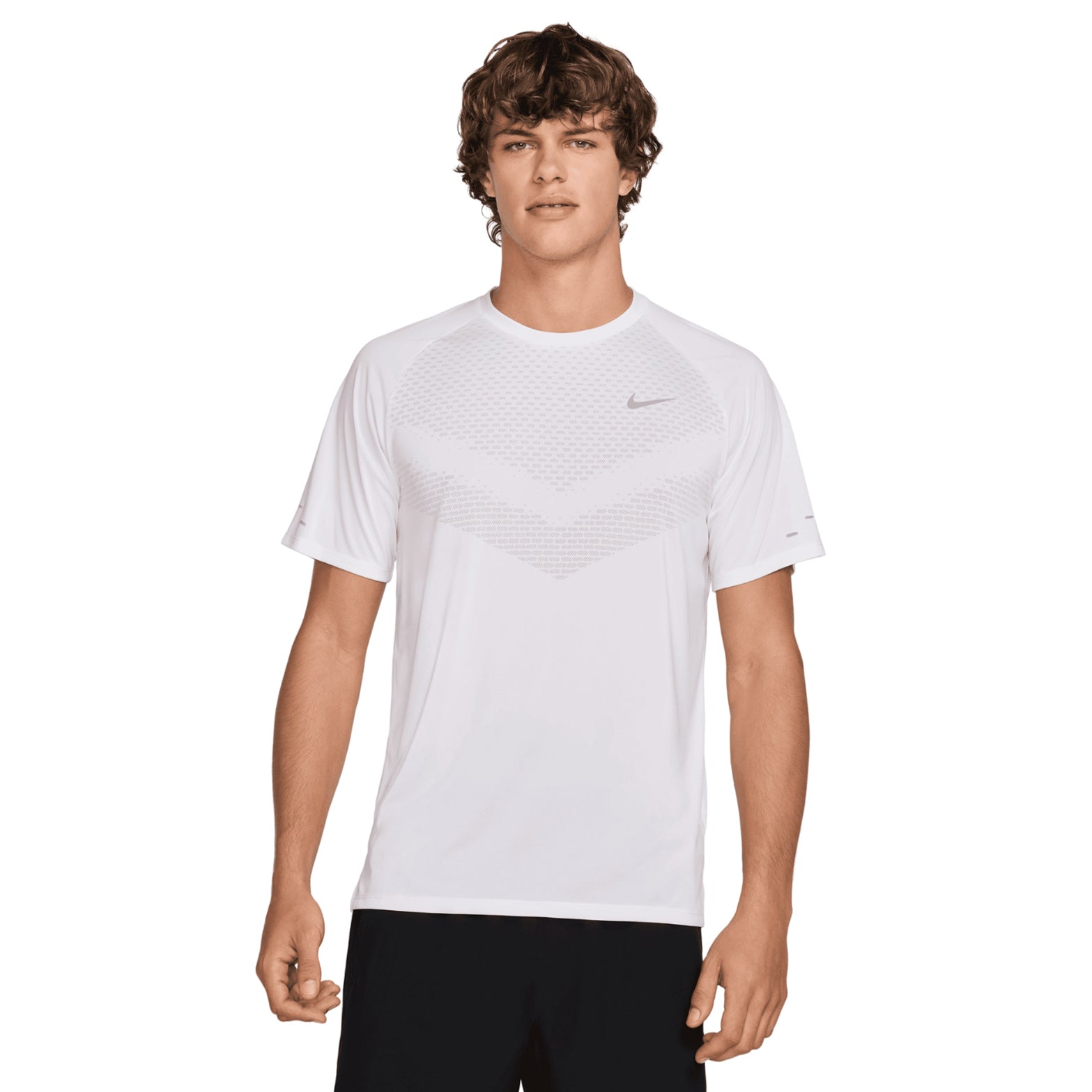 Men's Dri-FIT Stride ADV Running Tee White - Achilles Heel