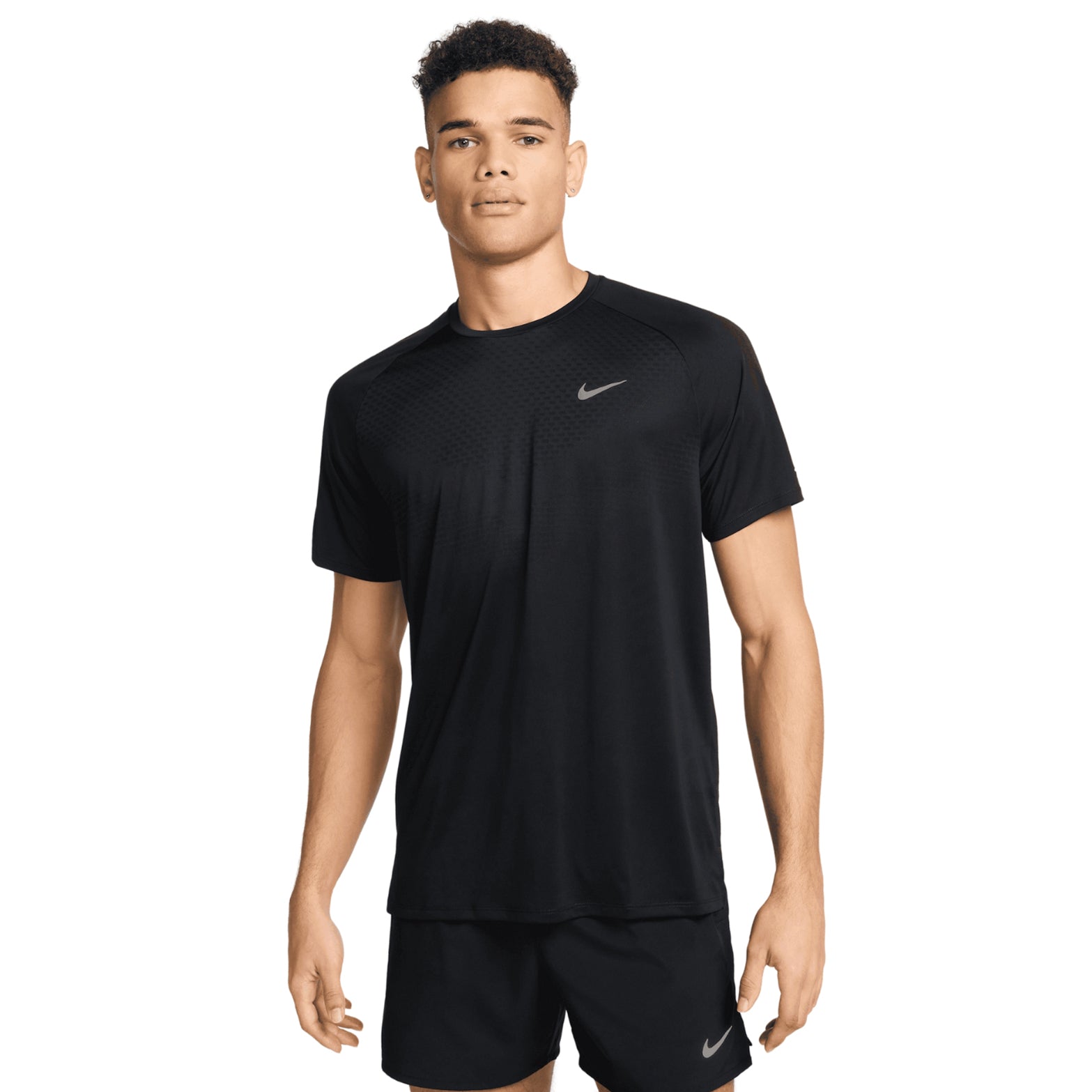 Men's Dri-FIT Stride ADV Running Tee Black - Achilles Heel