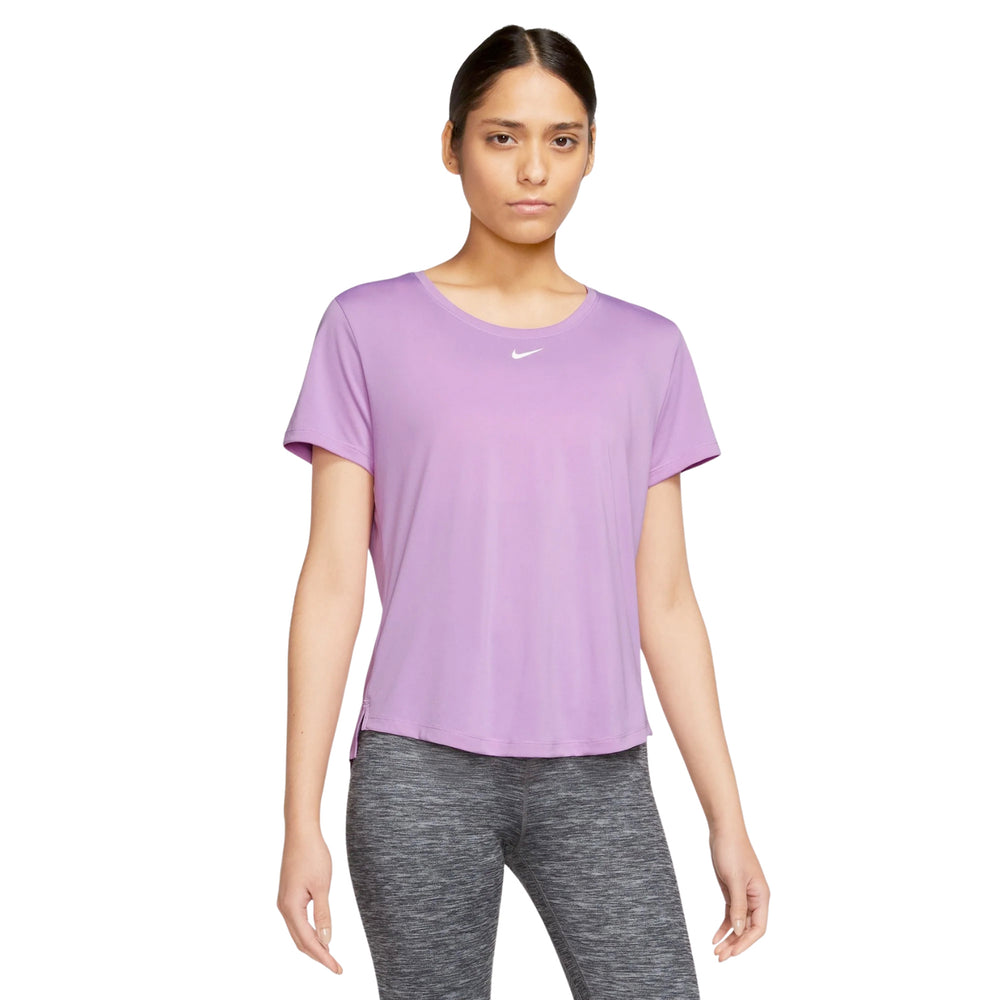 Nike Women's Dri-FIT One Tee Rush Fuchsia / White - achilles heel