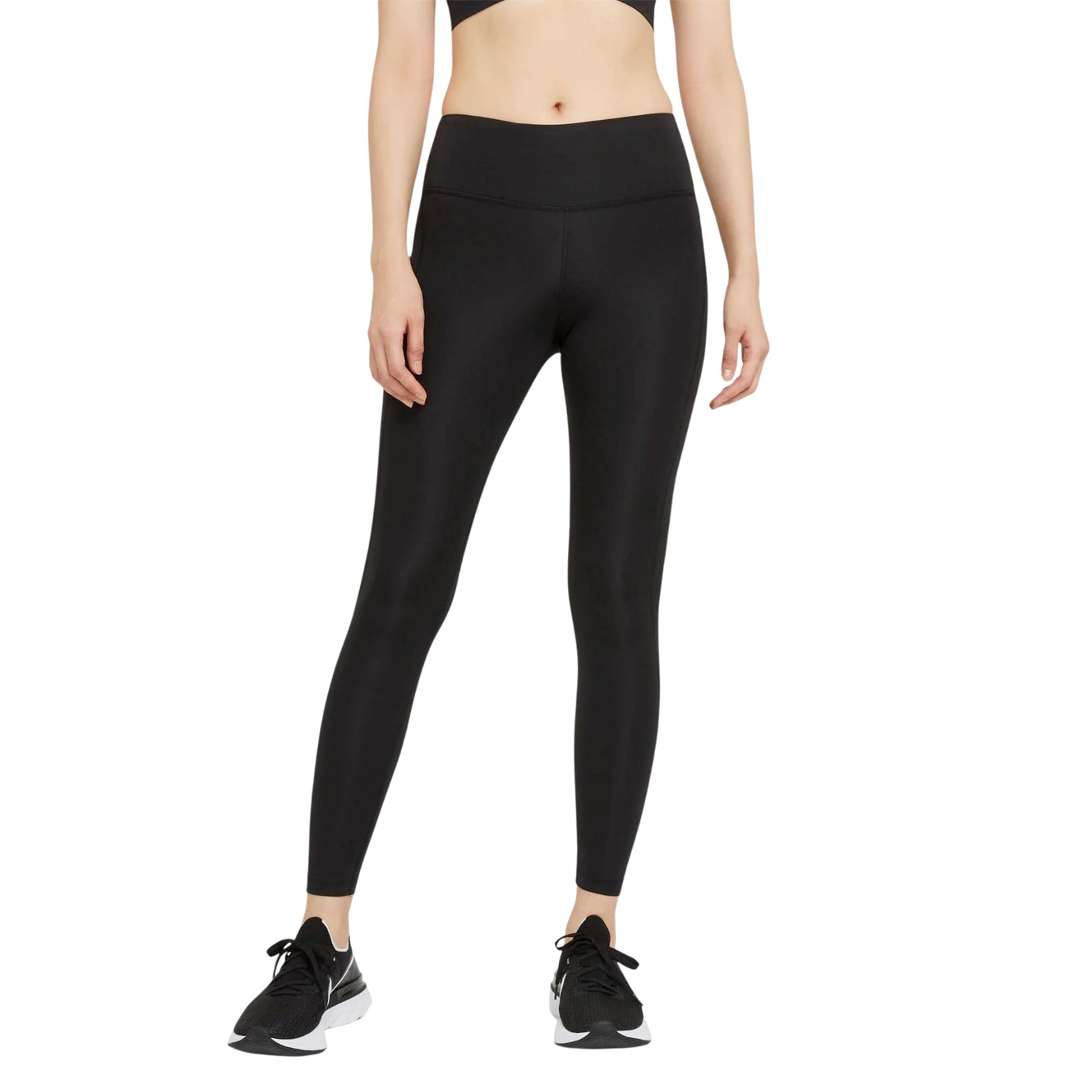 Nike Women's Epic Fast Mid-Rise Pocket Running Tight Black - Achilles Heel