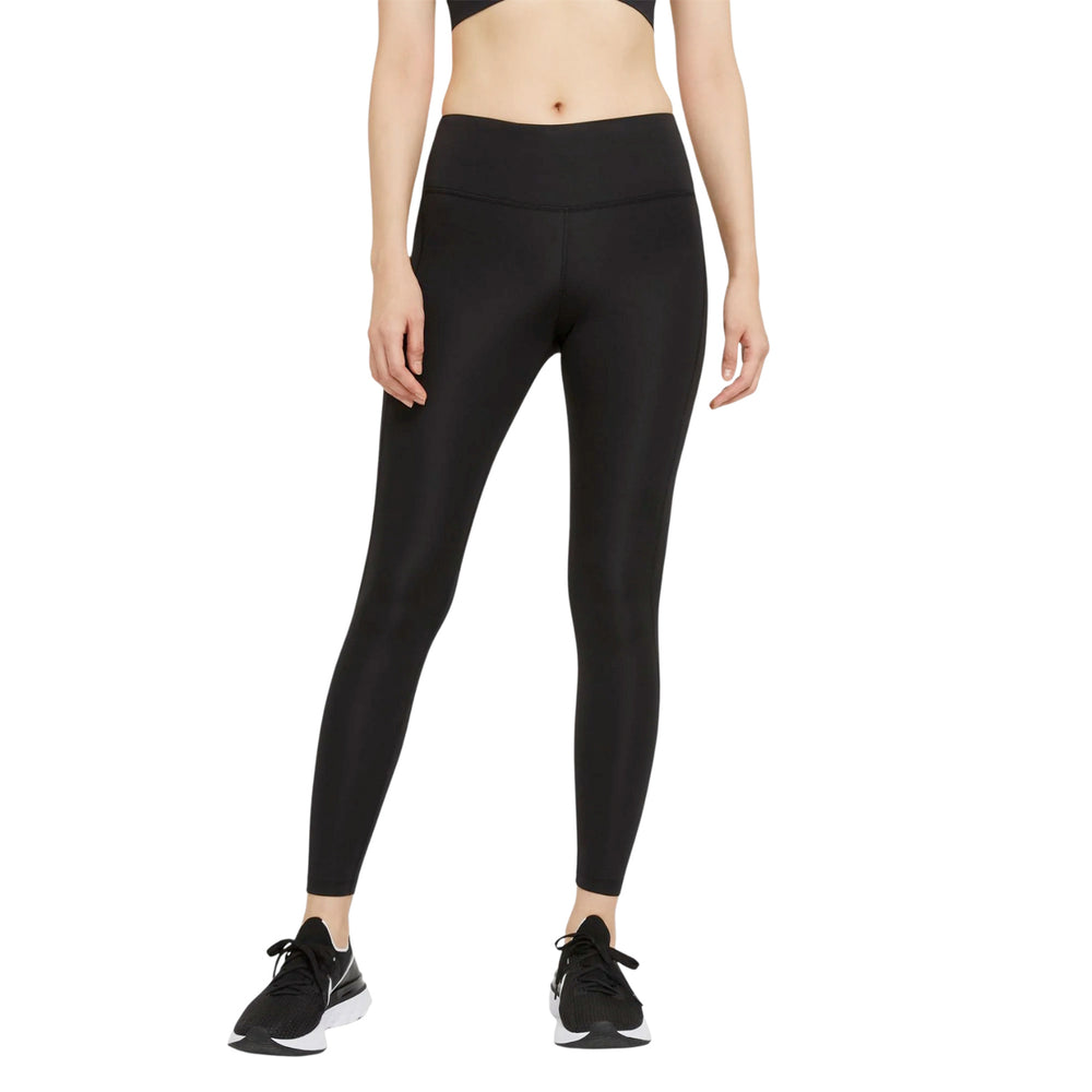 Nike Women's Epic Fast Mid-Rise Pocket Running Tight Black - achilles heel