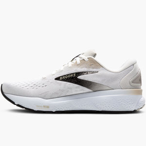 Brooks Men's Ghost 16 Running Shoes White / Pelican / Oyster - achilles heel