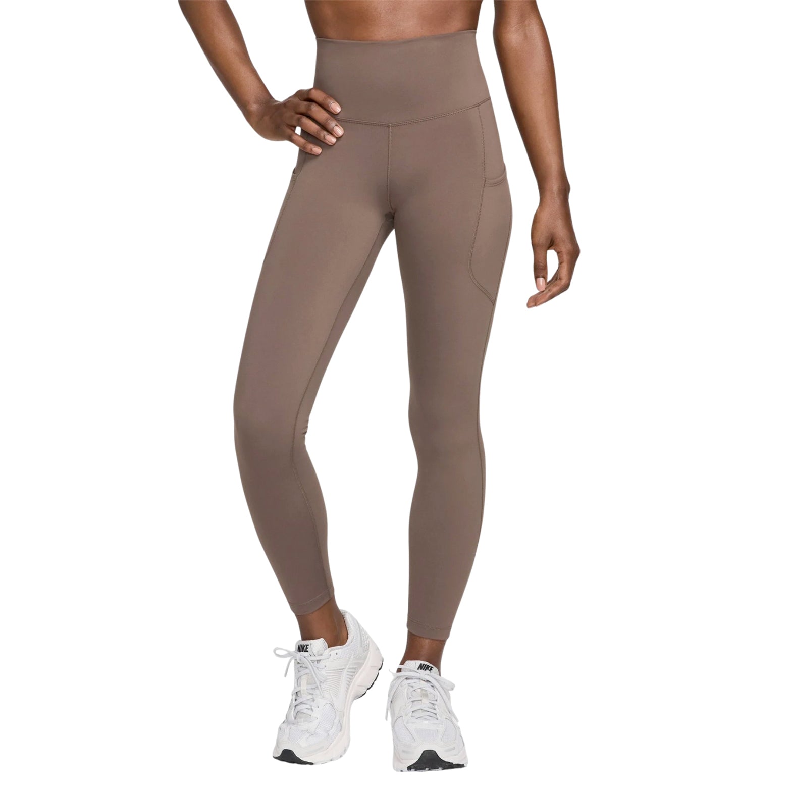 Nike Women's One High-Waisted 7/8 Leggings Ironstone / Black - Achilles Heel