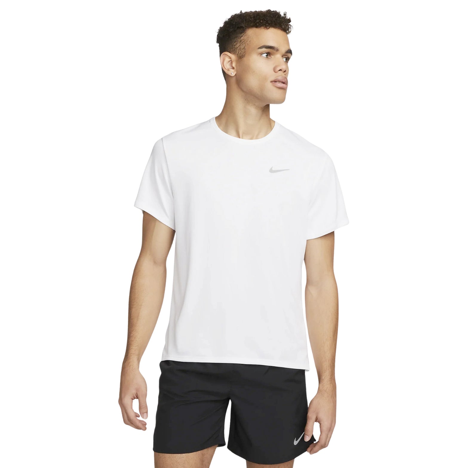 Nike Men's Dri-FIT Miler Tee White / Reflective Silver - Achilles Heel