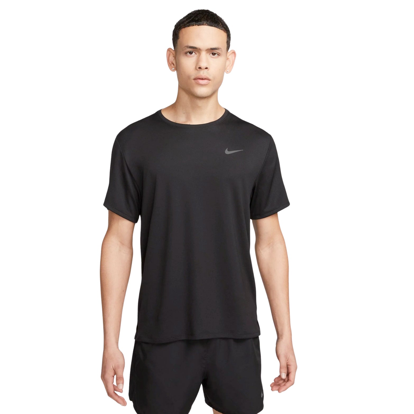 Nike Men's Dri-FIT Miler Tee Black / Reflective Silver - Achilles Heel