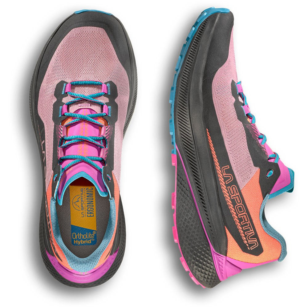 La Sportiva Women's Prodigio Trail Running Shoes Rose / Springtime - achilles heel