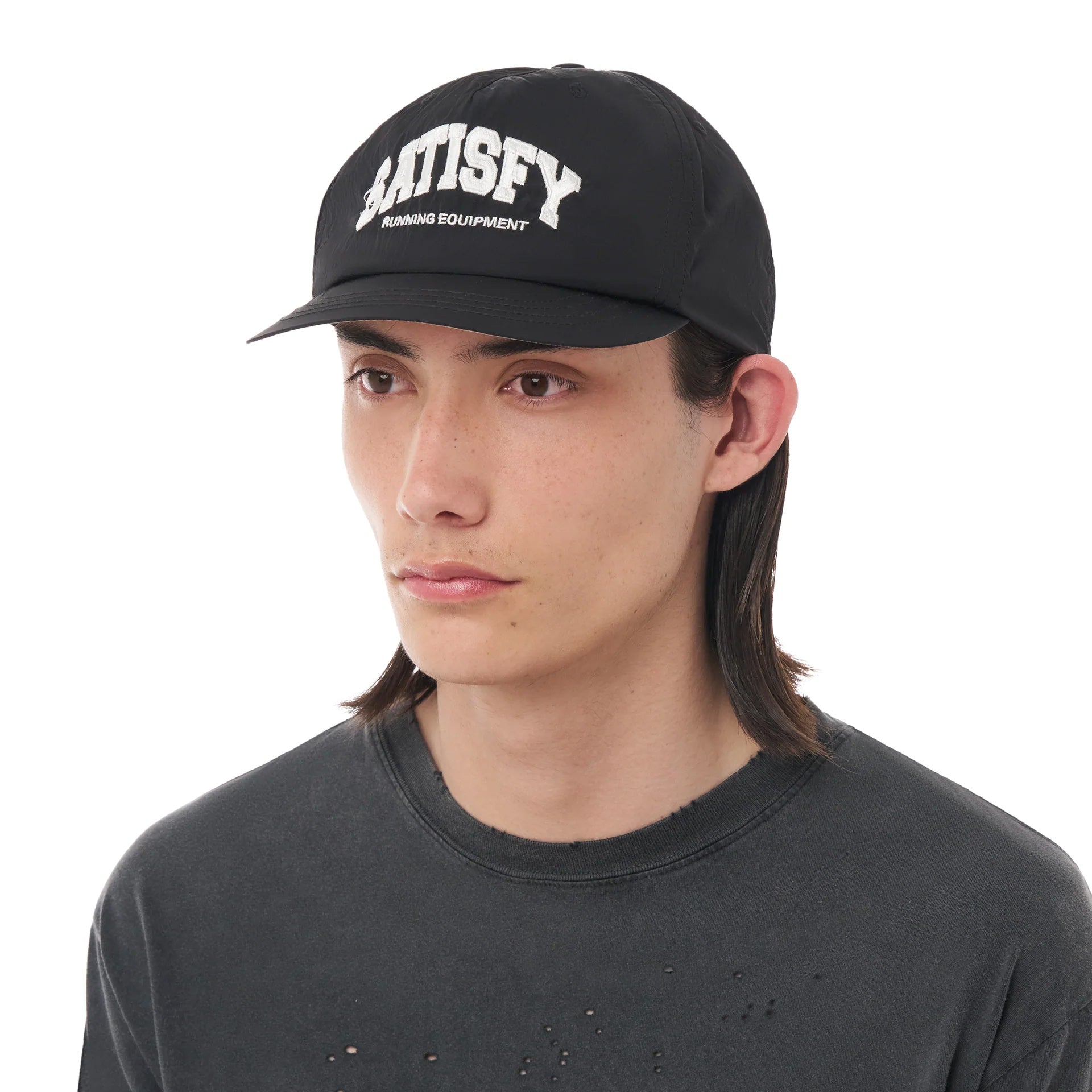 FliteSilk 5 Panel Pinch Cap Black