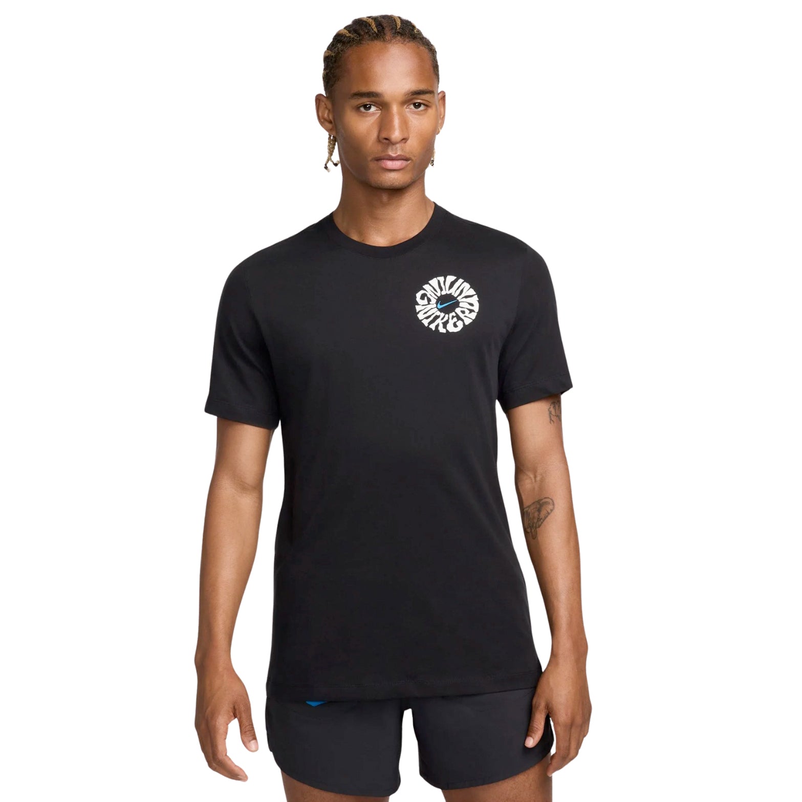 Nike Men's Graphic Globe Tee Black - Achilles Heel