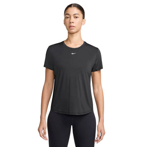 Nike Women's One Dri-FIT Classic Tee Black / White - achilles heel