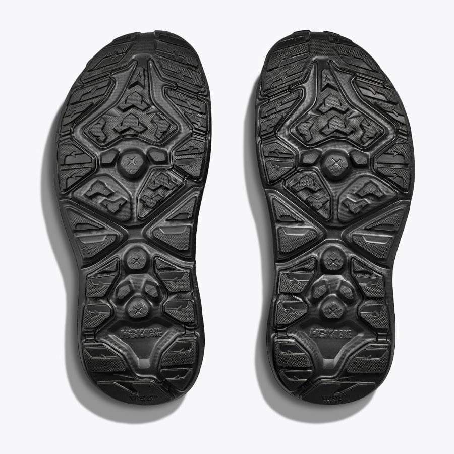 Hoka Men's Hopara 2 Sandal Black / Black - achilles heel