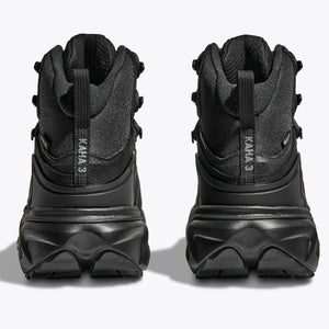 Hoka Men's Kaha 3 GORE-TEX Walking Boots Black / Black - achilles heel