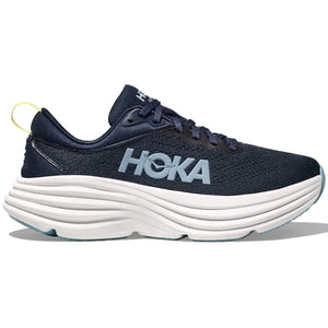 Hoka Women's Bondi 8 Running Shoes Varsity Navy / White - achilles heel