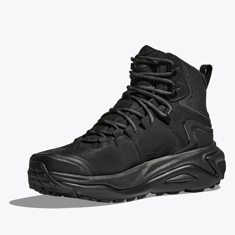 Hoka Men's Kaha 3 GORE-TEX Walking Boots Black / Black - achilles heel