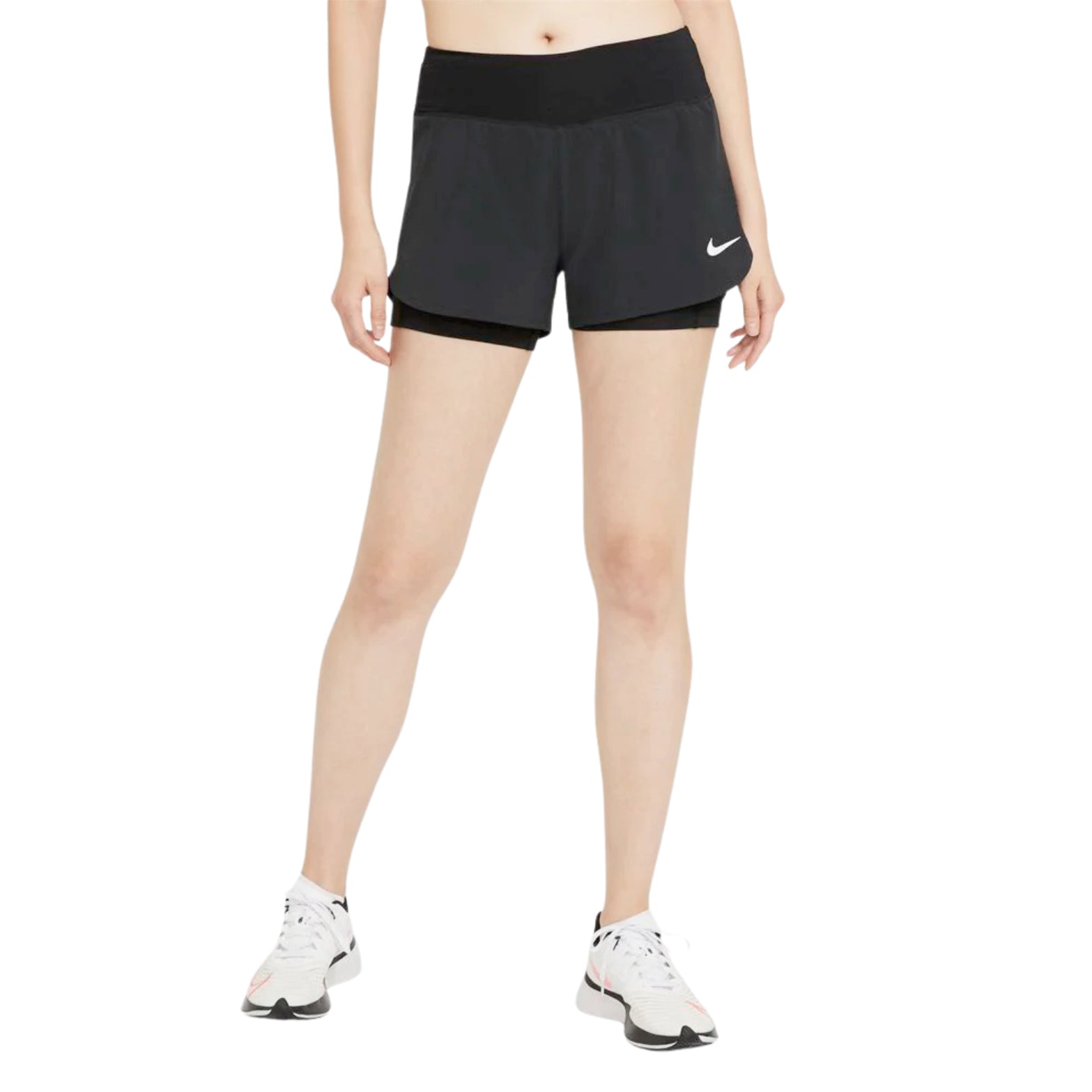 Nike Women's Eclipse 2 In 1 Shorts Black - Achilles Heel