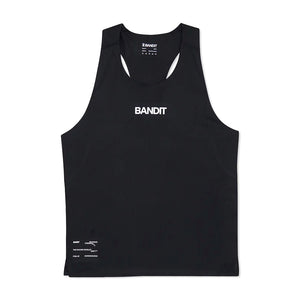 Bandit Men's Drift Racing Singlet Black - achilles heel