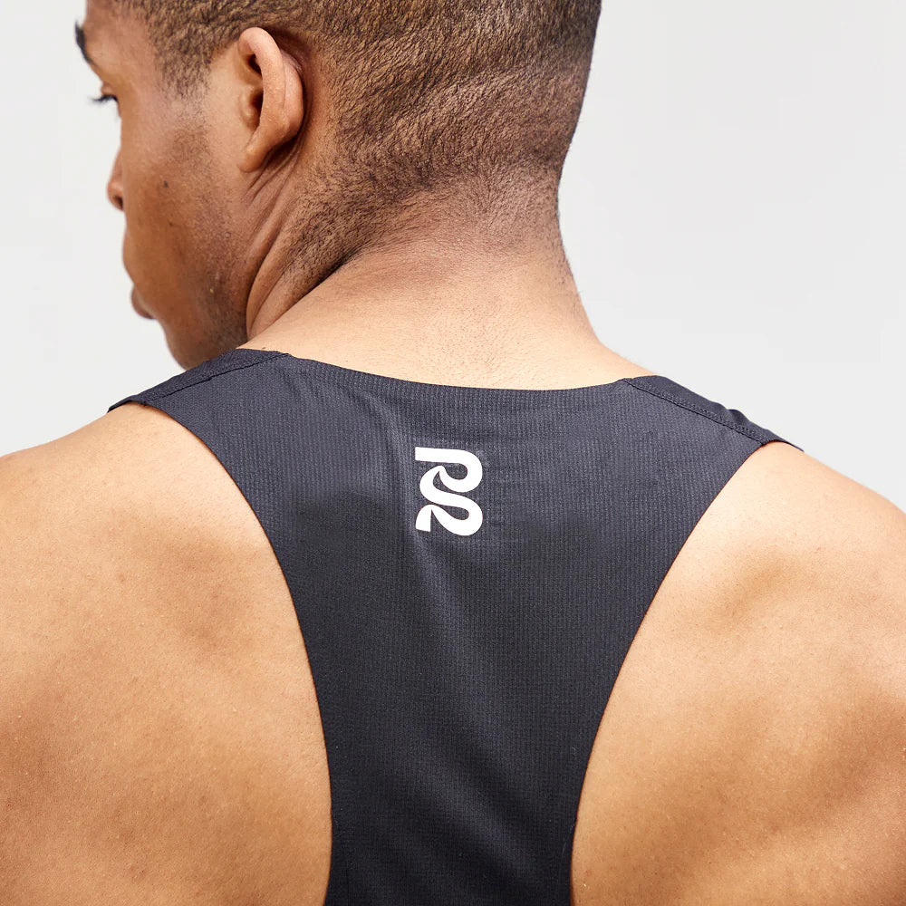 Bandit Men's Drift Racing Singlet Black - achilles heel