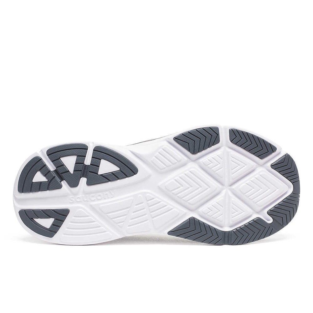 Saucony Women's Guide 18 Running Shoes Black / White - achilles heel