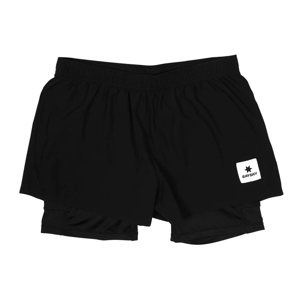 SAYSKY Women's Pace 2 In 1 3 Inch Shorts Black - achilles heel