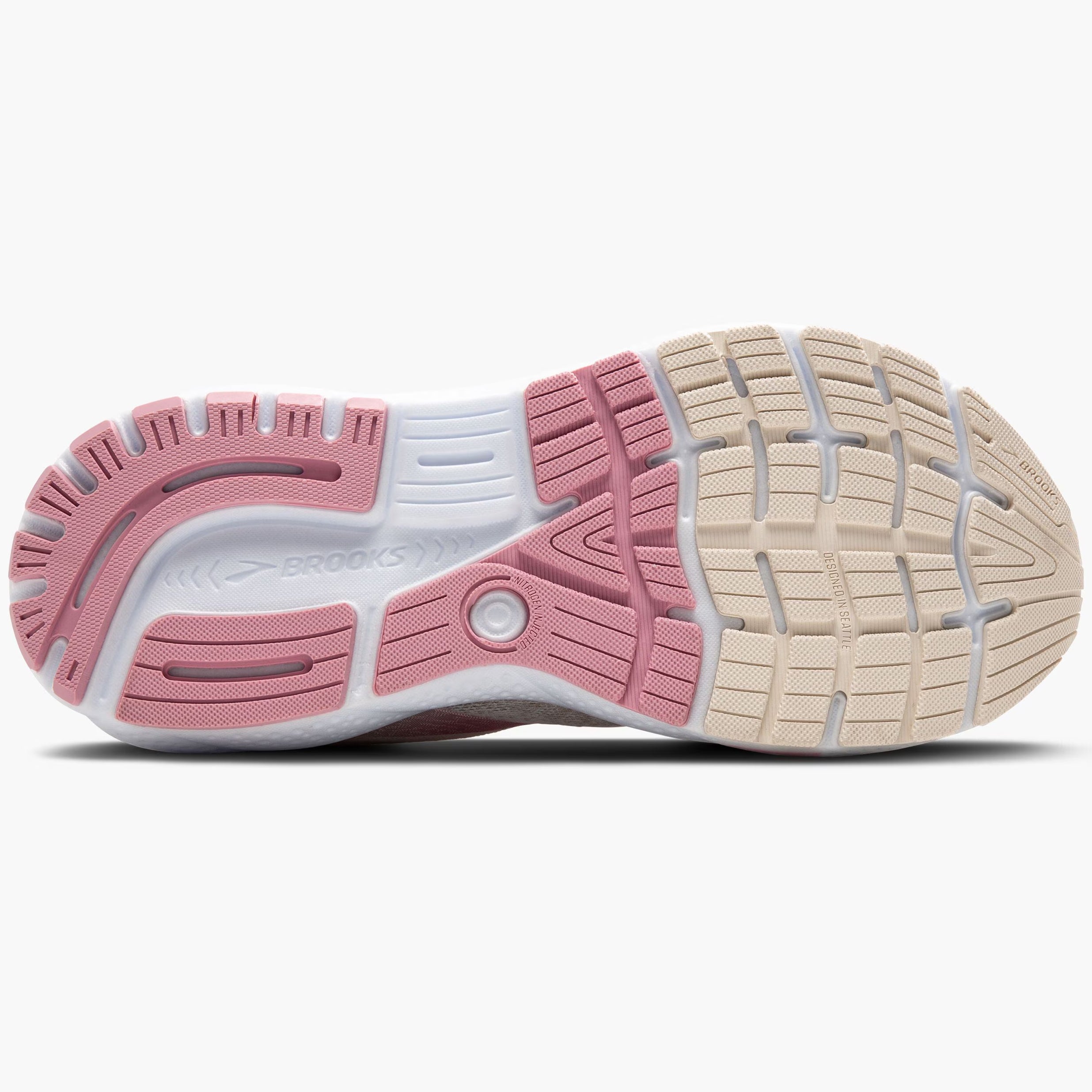 Brooks Women's Ghost 16 Running Shoes Coconut / Zephyr / White - Achilles Heel