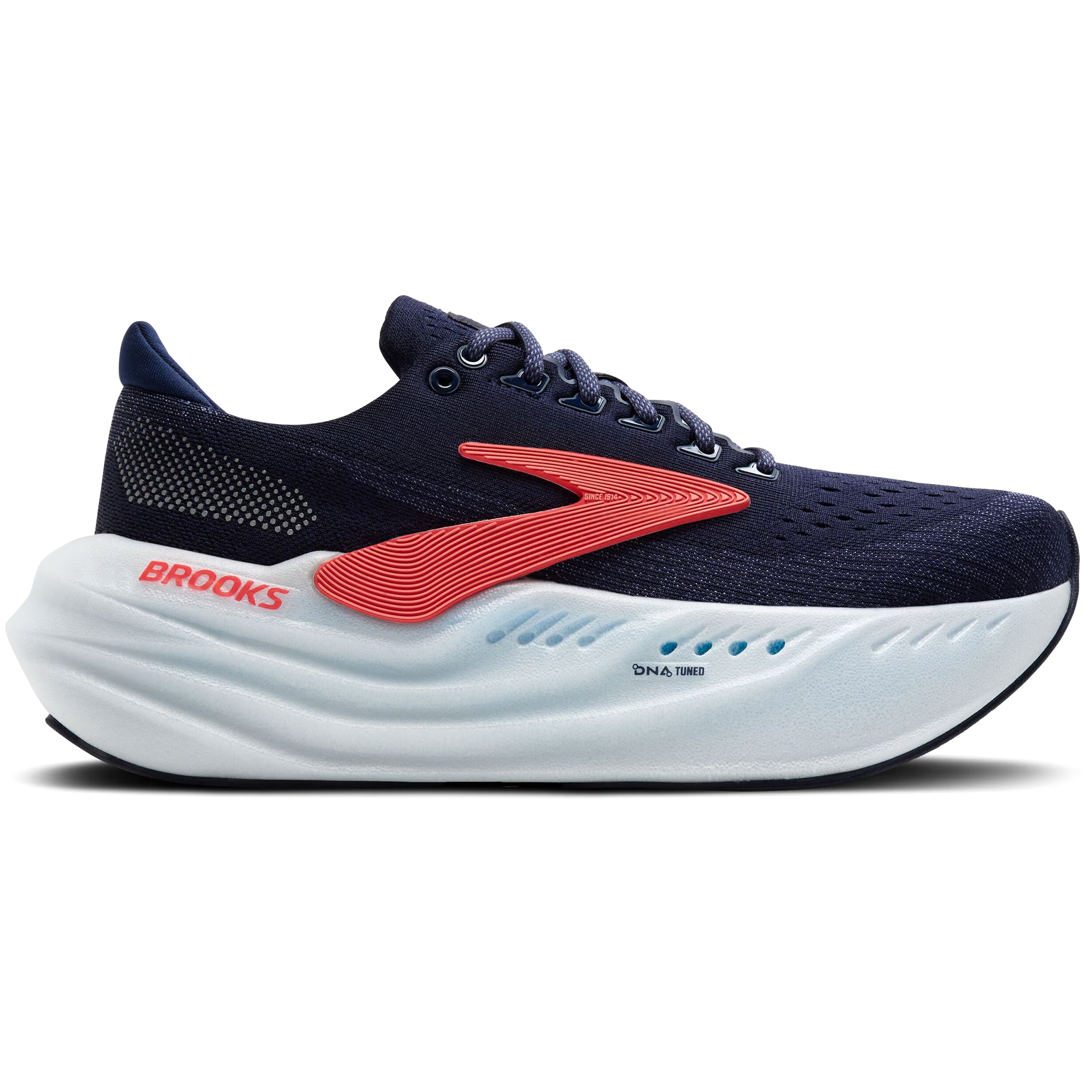 Brooks Women's Glycerin Max Running Shoes Peacoat / Blue Ribbon / Hot Coral - Achilles Heel