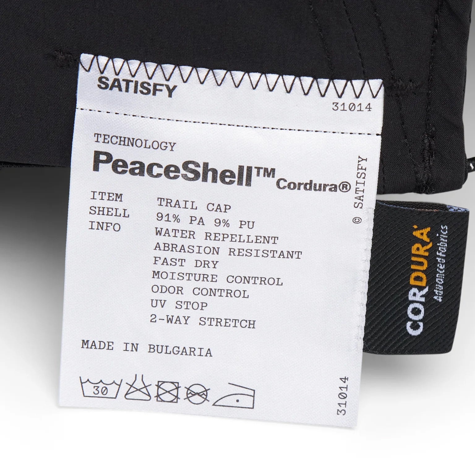 PeaceShell Cordura Trail Cap Black