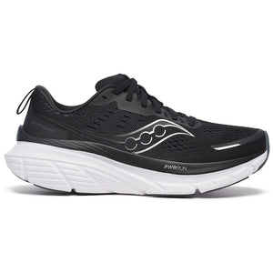 Saucony Women's Guide 18 Running Shoes Black / White - achilles heel
