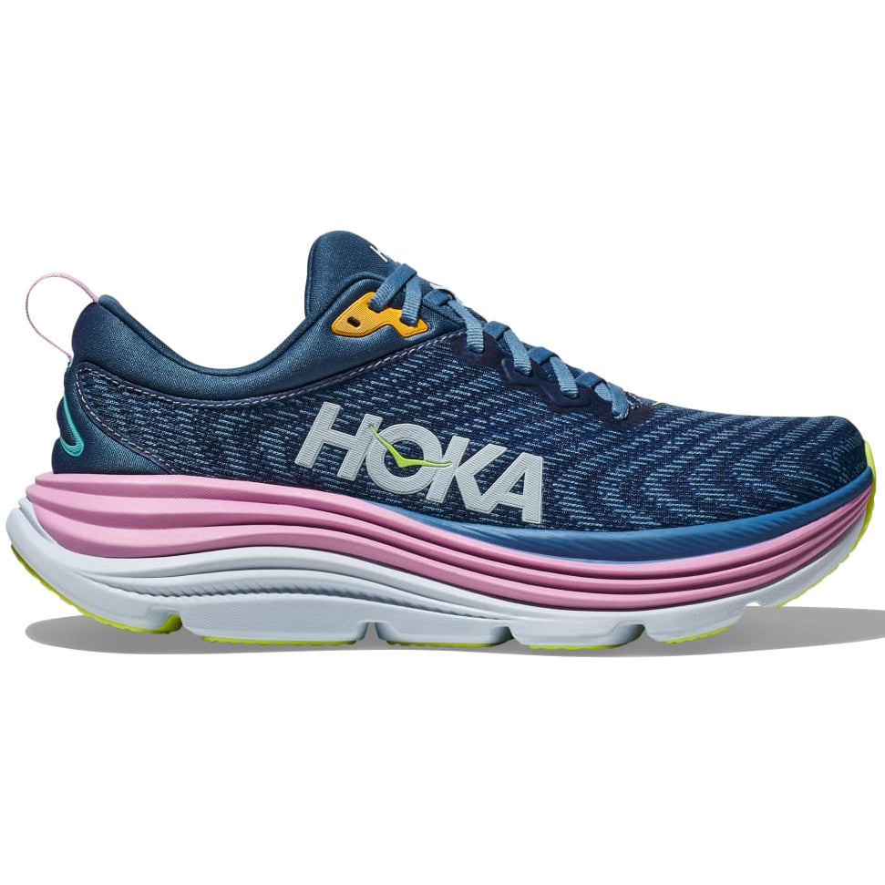 Hoka Women's Gaviota 5 Running Shoes Real Teal / Shadow - achilles heel
